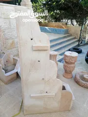  2 شلالات ،نوافير و أحواض زريعة حجر ورخام  قارمات ما شاء الله