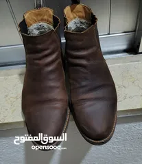  2 بوط شتوي جلد نوع salamander لون بني