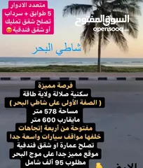 2 فرصه للأستثمار أرض في طاقه (الصفه الأولى الشارع البحري)