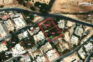  3 قطعتين ارض للبيع في ناعور منطقة سكنية تبعد عن دوار الدلة 700م