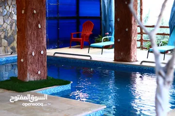  9 شاليه ريفي ضمن مزرعة زيتون  4 دونم بإطلالة خلابة ودائمة