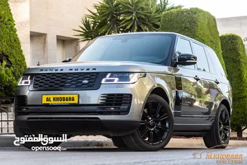  1 Range Rover Vogue 2019 Autobiography Black package   السيارة وارد الماني و بحالة ممتازة جدا