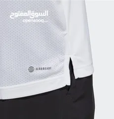  4 White T-shirt Adidas (polo) تيشيرت أبيض أديداس أصلي