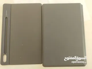  2 Samsung galaxy tab s 7 128 g 6g (without pen بد)+ Samsung keyboard case compatible also with tab s9