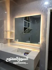  13 aluminium glass and wood cabinet