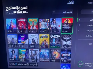  5 ..XBOX ONE X  4k شبه جديد