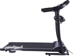  9 جهاز مشي كهربائي منزلي من نوع TECHNO FITNESS بحالة شبه جديدة-متعدد الوضائف مع شاشة رقمية وجهاز تدليك