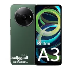  3 عرض خااص : Redmi A3 128gb هاتف جديد ضمان سنة بمواصفات ممتازة و قوية و سعر رخيص و مناسب لا يفوتك