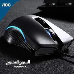  6 ماوس جيمنج mouse AOC GM100 GAMING MOUSE من اه او سي    2400 دب اي 