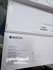  8 Apple Watch Series 10 (42mm) ساعة ابل الجديدة كليا من ايفون متوفرة باللونين الاسود و الروز جولد
