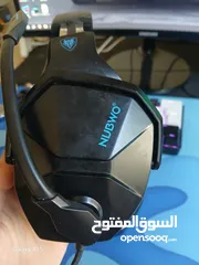  6 سماعة الألعاب Hyperx cloud ii  أحمر مع سماعةnubwo n13