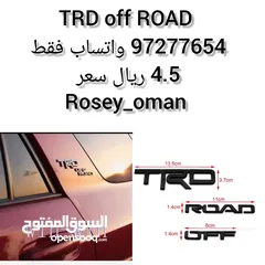  1 ملصق أسود TRD off road