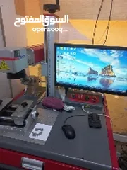  1 laser machine of 50 word for sale total setup complete ماكينة ليزر 50وات للبيع كاملة الإعداد