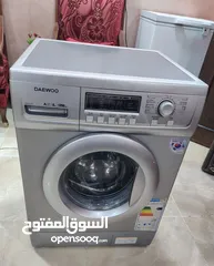  2 غسالة دايو 8 كيلو بحال الجديد