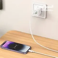  5 Hoco pd 30w mini charger  شاحن هوكو الاصلي بجودة عالية/////   متوفر للايفون و السامسونج بقوة 30 واط