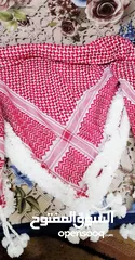  5 شماغ مهدب شغل يدوي