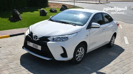  19 Available for Rent Toyota-Yaris-2022 (Monthly-2000 Dhs)