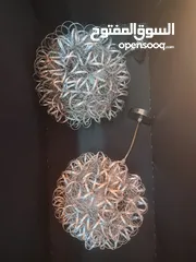  3 ثريات مشبك عدد 2 لون سكني