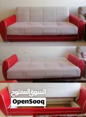  3 طقم كنب تركي يفتح سرير ويوجد داخلة وحدة تخزين