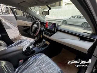  9 تويوتا كورولا 2021 7 جيد ولا ملاحظه فل كامل عدا الفتحه بحاله الوكاله زيرو جمرك جديد بسعر مميز