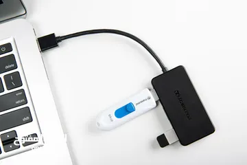  4 موزع  USB HUB عالي السرعة 3.1 و 4 مداخل Transcend HUB 2 Type-A 4 Port USB HUB SuperSpeed 3.0