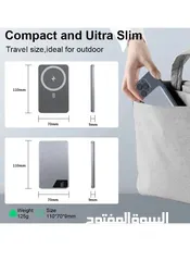  2 شحن لاسلكي بقوة وسرعة باوربانك DENX اللاسلكي  شحن سريع 38.5 واط حماية من الحرارة المرتفعة سهل الحمل