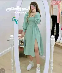  1 لمحباات التألق فستان شيفون حيراان