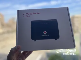  1 Vodafone VDSL راوتر فودافون الجديد مستخدم  ZTE ZXHN H188A كالجديد Modem 2023 V2