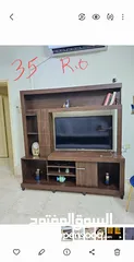  1 Tv cabinet ,, twin chairs , accessories