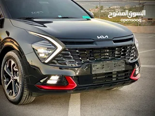  9 كايا سبورتاج  GT Line/2022 فل بدون فتحة سقف  2x4 ///240Hp بنزين + كهرباء  ( Haybrid) 1600cc