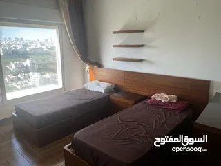  28 شقة مفروشه روف دوبلكس 3 غرف نوم مع إطلاله رائعة ربوة عبدون