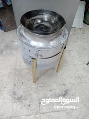  4 منقل حطب دائري الشكل مثل ما هو بالصوره يوضع عليه صاج القلي بشكل محكم وثابت
