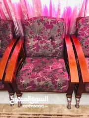  3 طقم غرفة جلوس لون بنفسجي
