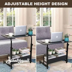  3 بسعر العرض 140 شيقل طاولة لابتوب خشبية بتصميم عصري ومتين سطح واسع يكفي لابتوب، دفتر محاضرات .