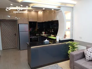  17 شقة مع مسبح داخلي طابق اول طابق ثاني غرفتين نوم وصاله ومطبخ وحمام عدد2 وبلكونه. طابق استديوامع ترس