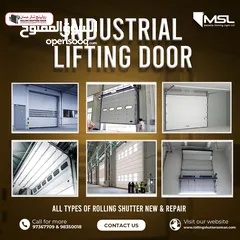  2 Industrial lifting door's.