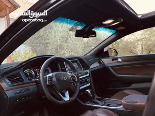  12 هونداي سوناتا موديل 2018 وارد الوكالة الاردنية مالك اول فحص كامل 7 جيد