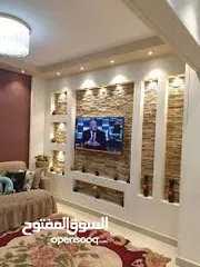  12 Gypsum board all design ,LCD design ،  Curnich , 4 seiling  جبس ودهان جميع اعمال التصميم