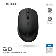  1 FANTECH W193D GO Dual Mode Wireless Mouse - Black ماوس فانتيك بلوتوث و وايرليس