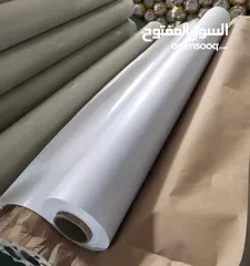  2 رولات بانر و فلكس مضاء تستخدم خلف الزخارف المضاءة من الخلف لدينا أحبار للطباعة و طابعات للقارمات