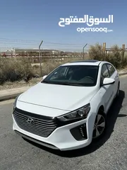  1 هيونداي ايونيك أبيض هايبرد ليمتد  2018- Hyundai ionic 2018 بدفعة 2500