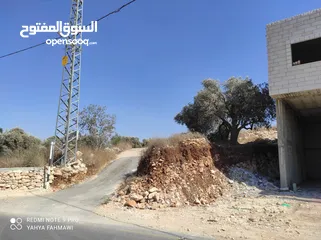  14 ارض للبيع فى عصيرة الشمالية، طابو نابلس، كوشان مستقل لخمسة اسخاص، كل شخص يضع سنسال على حصته
