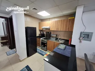  3 لايجار الشهري شقة مفروشة غرفتين وصالة في عجمان منطقة النعيمية أبراج السيتي تاور