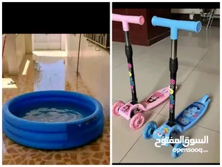  1 مسبح وسكوتر للاطفال