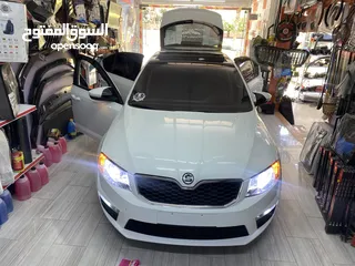  16 سكودا اوكتافيا 2016 لون ابيض - نابلس