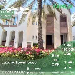  1 Luxury Townhouse for Rent or Sale in Al Mouj REF 270BB