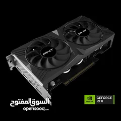  1 PNY GeForce RTXTM 4060 8GB VERTOTM Dual Fan DLSS 3 كرت شاشة جديد مكفول بسعر حرق