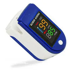  12 جهاز فحص نسبه الاكسجين بالدم على الاصبع + معدل ضربات دقات القلب oximeter