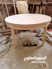  7 طاولات خشب زان