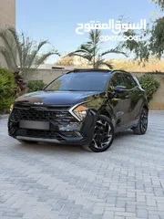  1 كيا سبورتاج GT Line ترخيص 2022 محرك 1600 هايبرد plug in/يقطع على الشحنه 65 كيلو متر  271 حصان